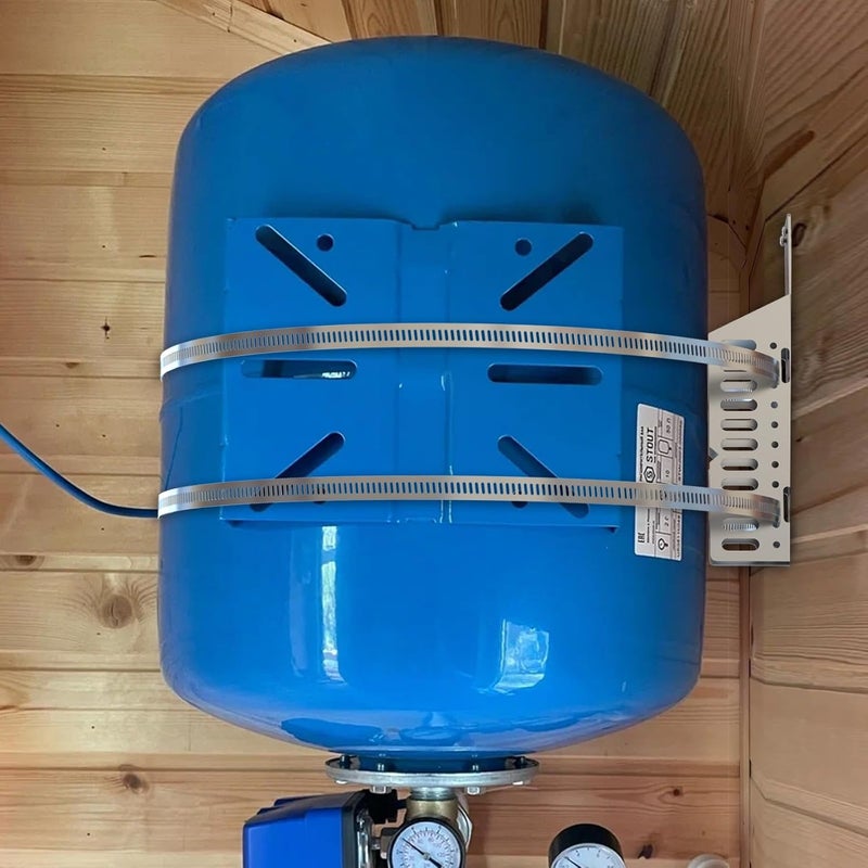 Dashu Expansion Tank Mounting Bracket for Hot Water Heater,Thermal Expansion Tank Holder with 2 Earthquake Straps,Support 5-Gallon Hot Water Tanks up to 13 inches in Diameter-1 Set - Image 4